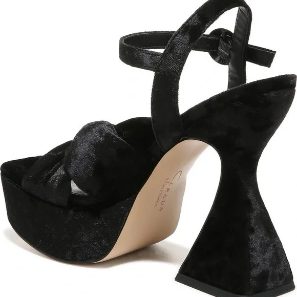 Sam Edelman Audrea Platform Heels | Size 5.5 | NWOB | Black Open Toe Sandals | - Picture 6 of 10